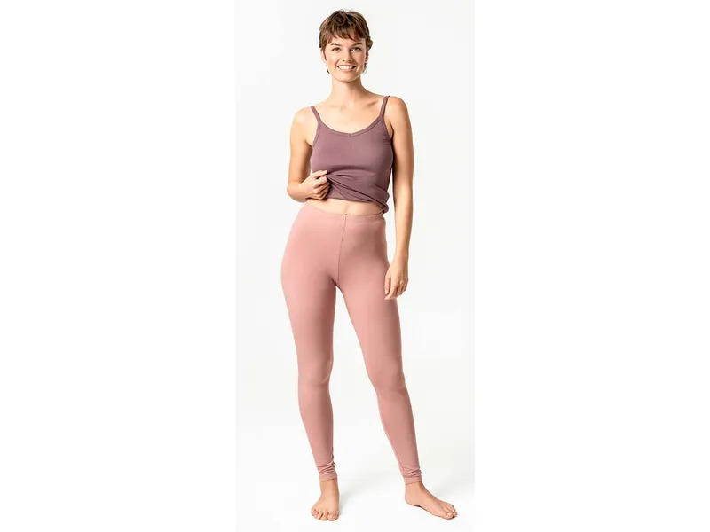Living Crafts Living Crafts - Damen Leggings (92% Bio-Baumwolle; 8% Elasthan), Pink, – Produktbild 3 von 3