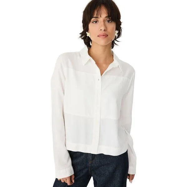 SKFK SKFK Langarm-Bluse KASILDA, White, – Produktbild 1 von 3