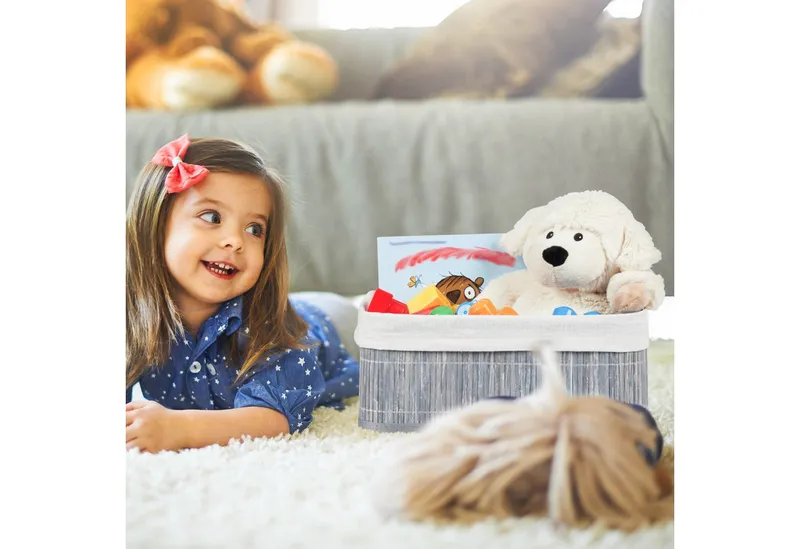 RELAXDAYS RELAXDAYS Aufbewahrungskorb Bad 3 teiliges Set (3 St), Braun, – Produktbild 8 von 8