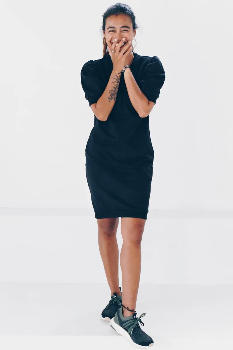 The Driftwood Tales The Driftwood Tales Damen vegan Kleid Schwarz, Schwarz, – Produktbild 2 von 2