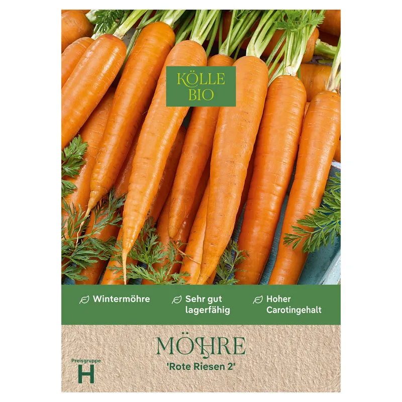 Kölle Bio Kölle Bio Saatgut Möhre 'Rote Riesen 2', Orange, – Produktbild 1 von 1