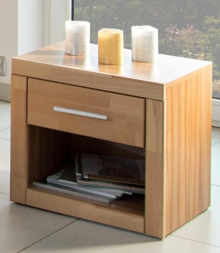 OTTO home Nachtkonsole Triest, 1 mit Schublade, Breite 45 cm, Beige, – Produktbild 2 von 5