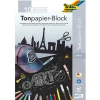 folia folia Tonpapier schwarz, DIN A3, 10 Blatt – Produktbild 1 von 1