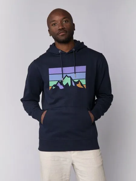 watapparel watapparel Hoodie Unisex Retro Landscape, French navy, – Produktbild 2 von 3
