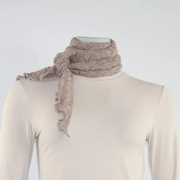 Invero Invero kleiner Merino Schal Daisy, Sand, – Produktbild 1 von 2