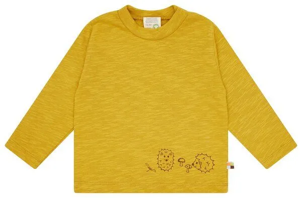 loud + proud loud + proud Babys & Kinder Shirt Slub Jersey, GOTS zertifiziert, Curry(gelb), – Produktbild 2 von 2