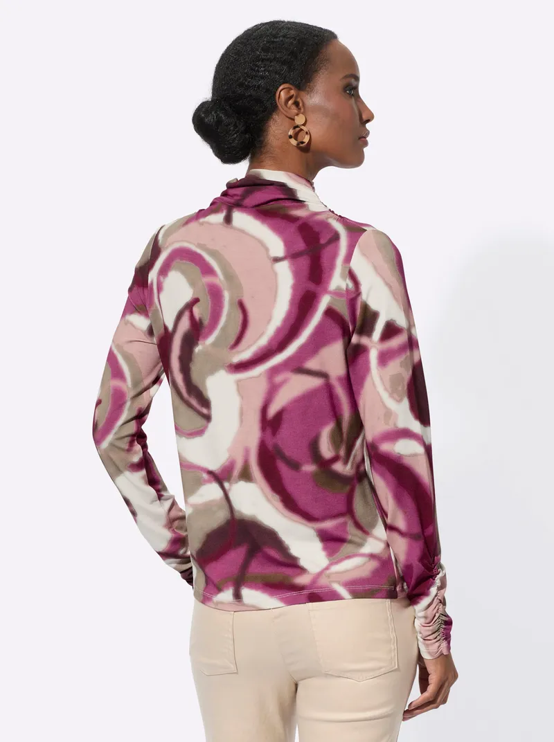 Witt Langarmshirt ecru-erika-bedruckt, Ecru-erika-bedruckt, – Produktbild 2 von 2