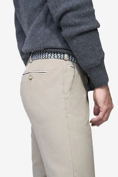 Meyer MEYER Chino im Canvas-Look, Beige (beige), – Produktbild 3 von 4