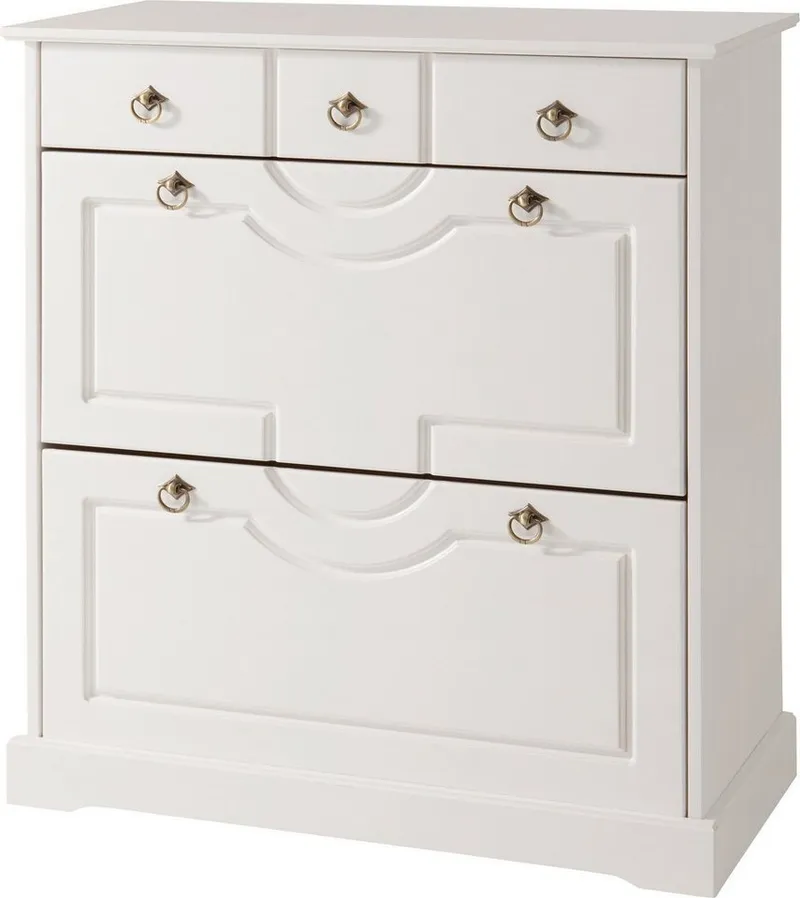OTTO home Garderoben-Set Klera, (Set, 4-St), 4-teilig, aus massiver Kiefer, FSC®-zertifiziert, Weiß, – Produktbild 3 von 5