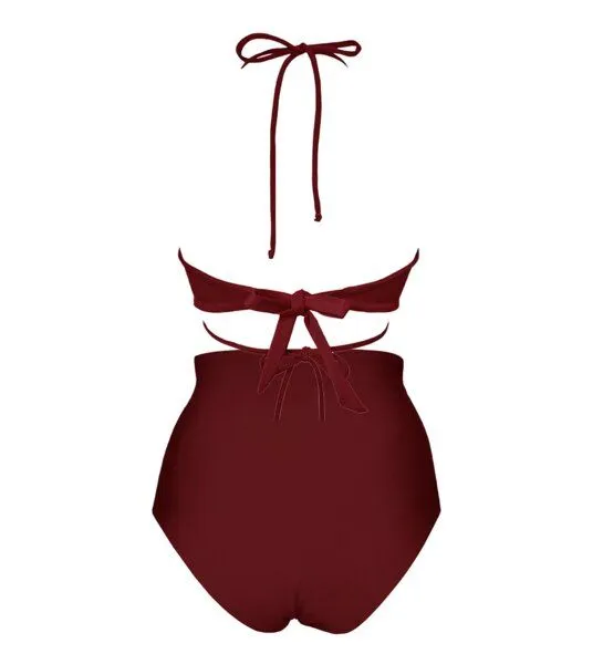 Anekdot Anekdot Bikini Set Versatile Top + Core High Slip, Merlot (red), – Produktbild 2 von 2