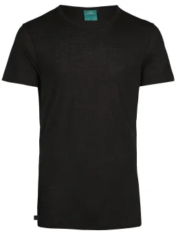 nice to meet me nice to meet me Herren vegan T-Shirt Erde Schwarz Melange – Produktbild 1 von 1