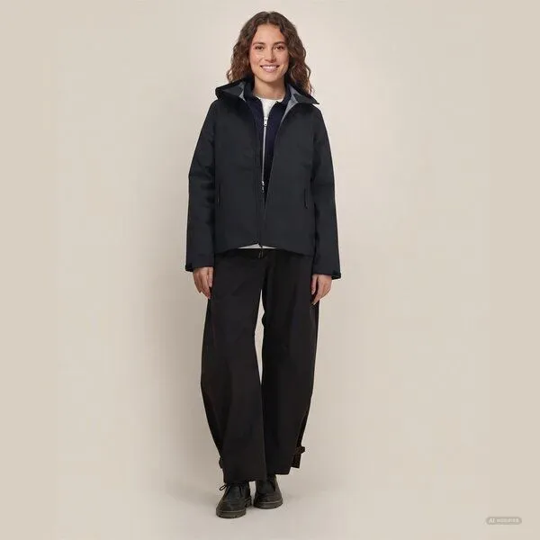 YTWOO YTWOO Wetterfeste Damen Funktionsjacke, Schwarz, – Produktbild 1 von 4