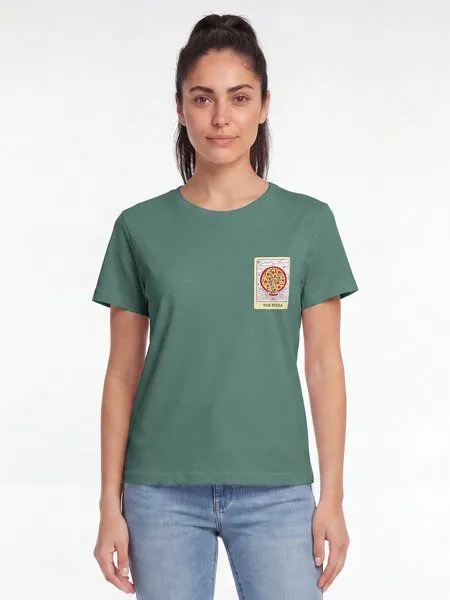 watapparel watapparel T-Shirt Frauen Tarot The Pizza, Green bay, – Produktbild 2 von 2