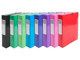 Exacompta 8 Exacompta Archivboxen "Iderama", 600 g/m², DIN A4 Maxi, Gummizug, RB 60 mm, sortiert – Produktbild 1 von 1