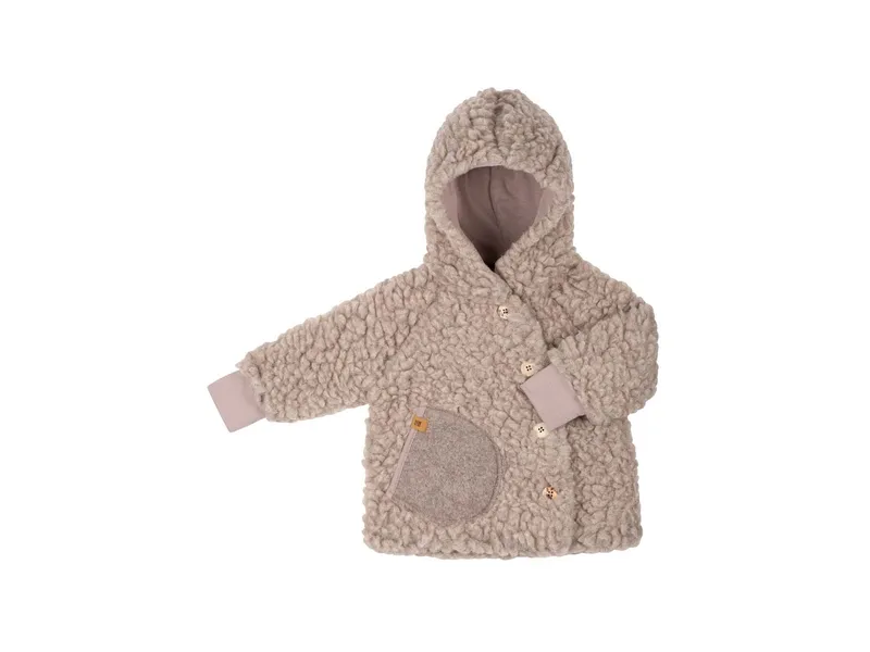 Pure pure by Bauer PURE PURE by Bauer Baby und Kinder Kapuzenjacke kaschmir Gr. 86/92, Braun, – Produktbild 1 von 1