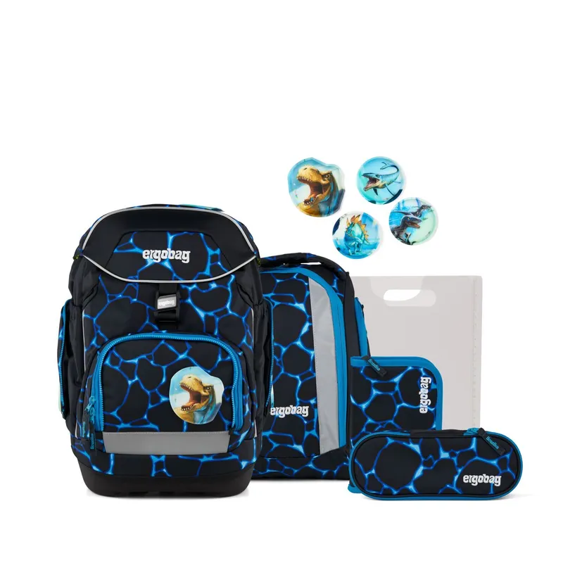 Ergobag Ergobag pack COLOUR FLASH Edition Schulranzen, 6-teiliges Set, Bärassic Garden, Multicoloredblue, – Produktbild 1 von 1