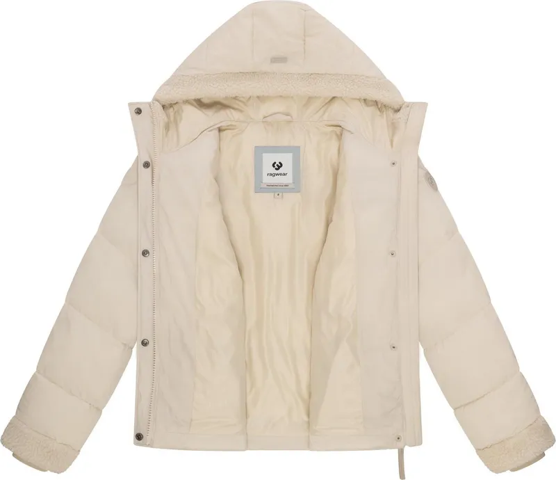 ragwear ragwear Winterjacke Editah YOUMODO warme modische Jacke mit Plüsch-Details, Weiß, – Produktbild 1 von 5
