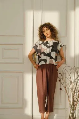 WiDDA berlin WiDDA berlin Leinenhose BOLLE in Mocha Braun – Produktbild 1 von 1