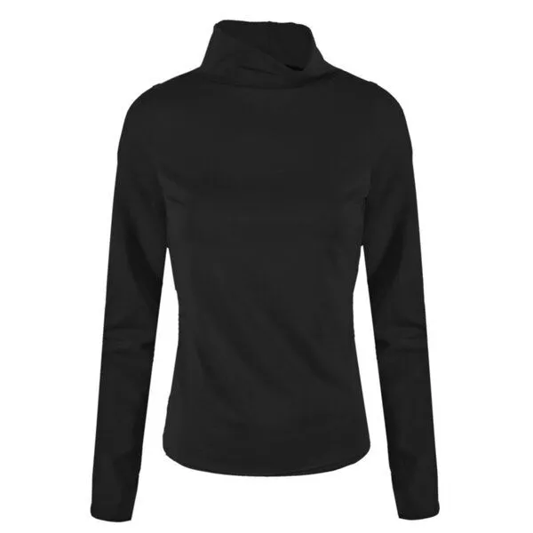 Frija Omina Frija Omina Bio-Rollkragen-Shirt Rolli, Schwarz, – Produktbild 3 von 3