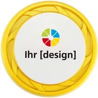 Wurfscheibe inkl. 4-farbigem Aufdruck, gelb – Produktbild 1 von 1