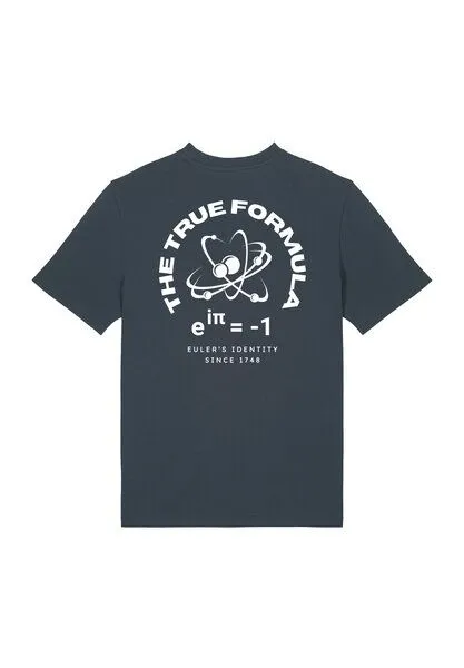 TORLAND Torland T-Shirt Euler's Identity True Generation, Grau (india ink grey), – Produktbild 3 von 3