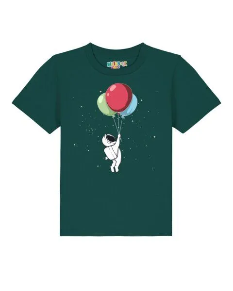 watabout.kids watabout.kids T-Shirt Kinder Little Balloon Astronaut, Glazed green, – Produktbild 1 von 2