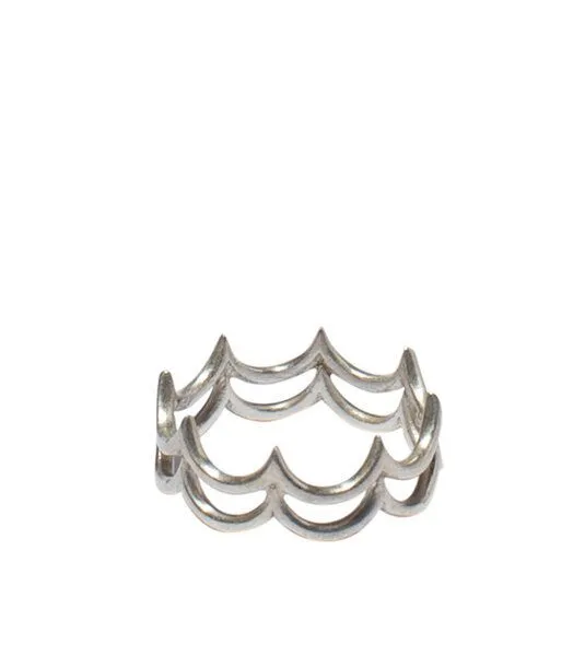 ting goods ting goods Big Waves Ring, Messing oder Sterling Silber – Produktbild 2 von 3