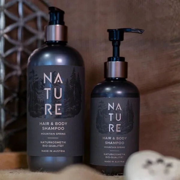 4betterdays 4betterdays Hair & Body Shampoo 'Mountain Spring' | Kunststoffgebinde mit Pumpfunktion – Produktbild 4 von 4