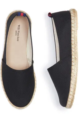 Will's Vegan Store Will's Vegan Store Damen vegan Loafer Espadrille Schwarz – Produktbild 1 von 1