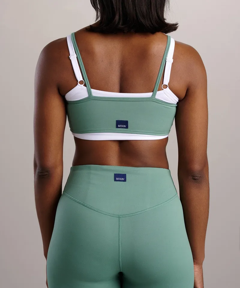 SEAAV SEAAV Damen vegan Sport-Bh Liftline Layered Boston Grün, Hellgrün, – Produktbild 1 von 2