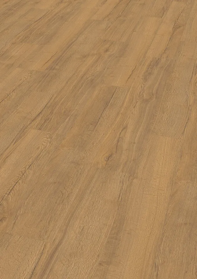 Egger Egger Laminat NatureSense* EL2096 Elva Eiche honig, (8mm, 1,995qm), Praktisch & Pflegeleicht, Braun, – Produktbild 2 von 5