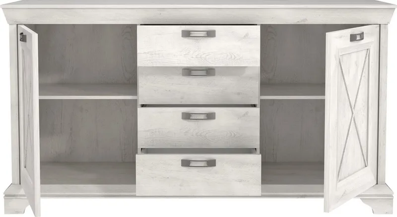 FORTE Highboard Kashmir, Breite 178 cm, Beige, – Produktbild 5 von 5