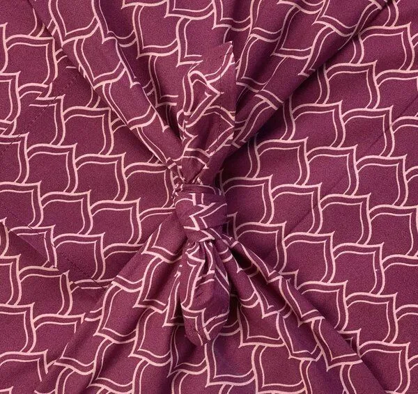 FabRap Gift Wrap FabRap Gift Wrap Wiederverwendbare Geschenkverpackung Furoshiki (einseitig), Maroon ogives (dunkelrot), – Produktbild 4 von 4