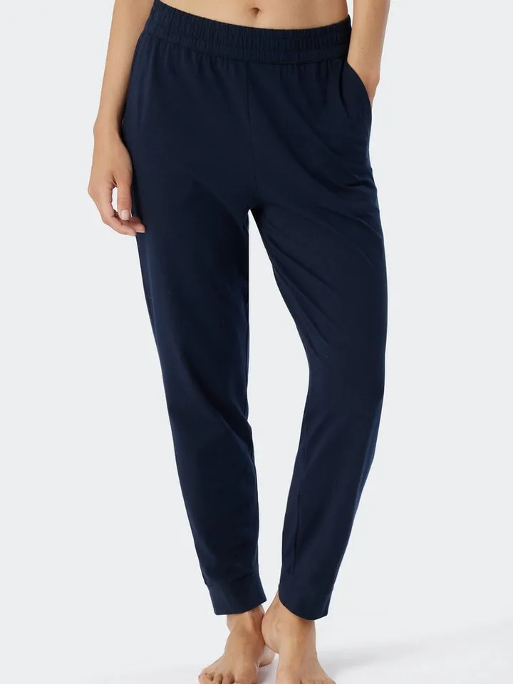 Schiesser Schiesser Pyjamahose Mix & Relax lang, Blau, – Produktbild 3 von 3