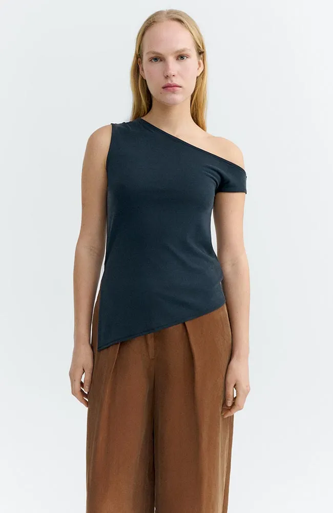 thinking mu Thinking MU Damen vegan Top Zohar Schwarz, Schwarz, – Produktbild 1 von 2