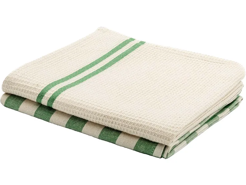 Living Crafts Living Crafts - Home Geschirrtücher, 2er-Pack (100% Bio-Baumwolle), Gemustert, – Produktbild 3 von 3