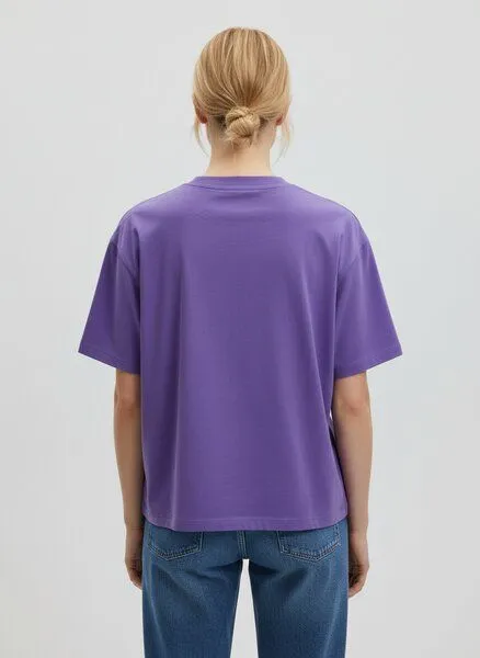 UNIPOLAR UNIPOLAR Boxy T-Shirt Modell: Novice, Purple love (lila), – Produktbild 2 von 3