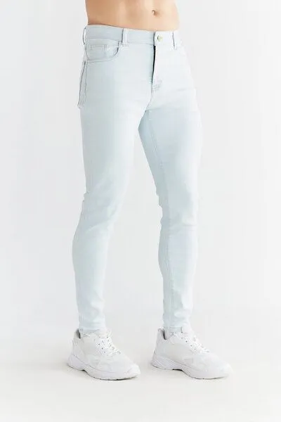 Evermind Evermind M's Skinny Fit-MD1014, Ice blue, – Produktbild 4 von 4