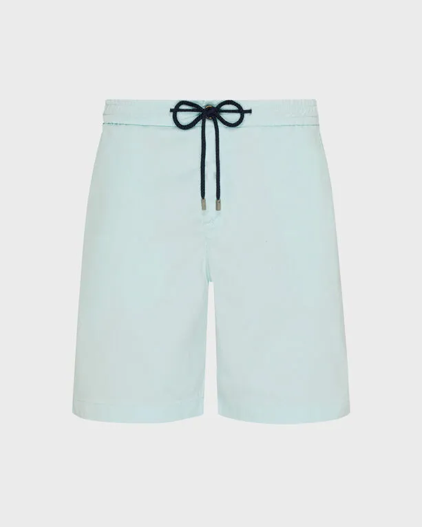 Vilebrequin Vilebrequin - Satin-bermudashorts Aus Tencel Und Baumwolle Für Herren - Bermuda - Levant - Blau - Größe 38, Blau, – Produktbild 1 von 1