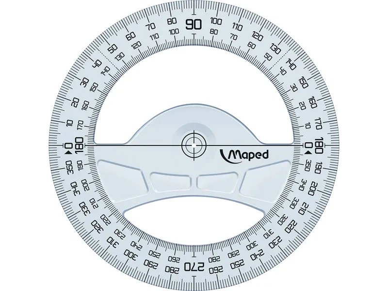 Maped Maped Vollkreis-Winkelmesser "Geometric Green" 360°, aus Recyclingkunststoff – Produktbild 1 von 1