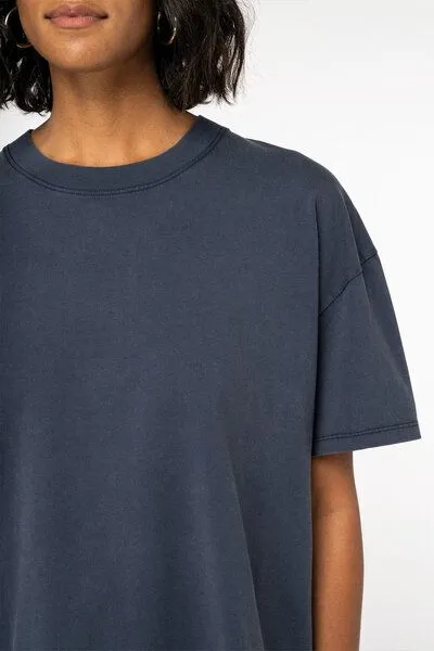 Kultgut Kultgut Biofair- Vegan Vintagelook Shirt- Supersoft 100% Biobaumwolle, Nightblue(blau), – Produktbild 4 von 4