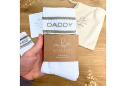MeinBaby123® Tennissocken Geschenk für Papa, Vatertag Geschenkidee, Geschenk Geburt Geschenk frischgebackener Vater, Papa Socken – Produktbild 1 von 1