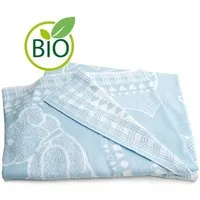 Sonnenstrick Sonnenstrick Baby-Baumwolldecke mit Kindermotiv, Blau-weiß, – Produktbild 2 von 5