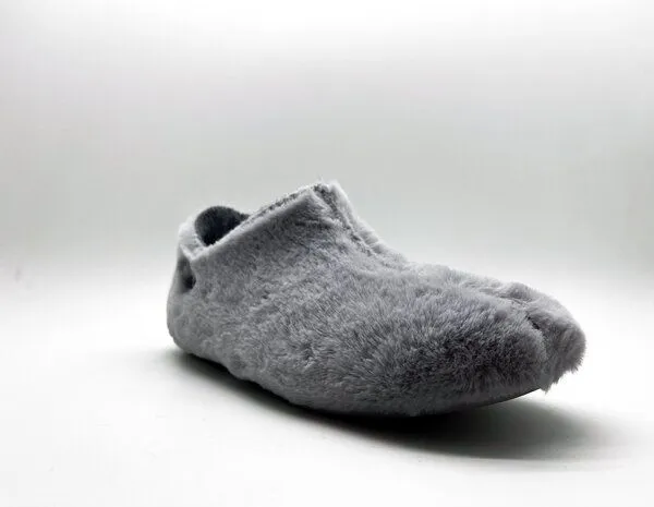 thies Hausschuh "thies ® Rec Slipper Boots" aus rec. Fell, Light grey (hellgrau), – Produktbild 4 von 4