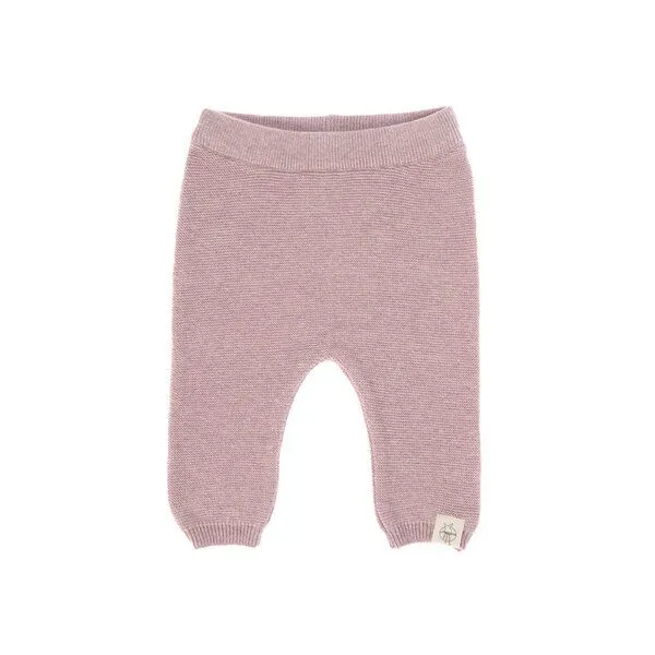 Lässig Lässig Baby Hose GOTS, Knitted Garden Explorer traumhaft weich, Light pink, – Produktbild 1 von 3