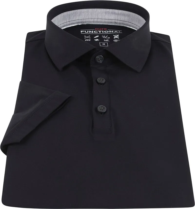 Pure Pure Functional Polo Shirt Schwarz - Größe L, Schwarz, – Produktbild 4 von 4