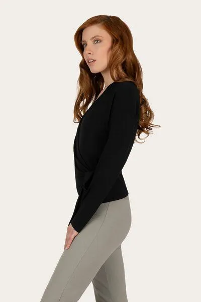 Urban Goddess Urban Goddess Aurora Yoga & Pilates Wickel-Longsleeve, Onyx black (schwarz), – Produktbild 2 von 4