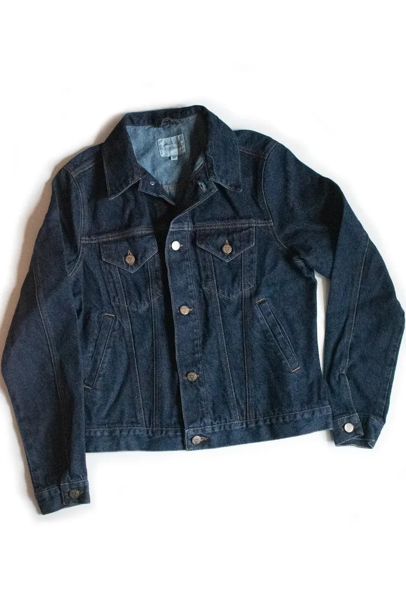 Will's Vegan Store Will's Vegan Store Damen vegan Klassische Denimjacke Für Frauen Dunkelblau, Dunkelblau, – Produktbild 1 von 2