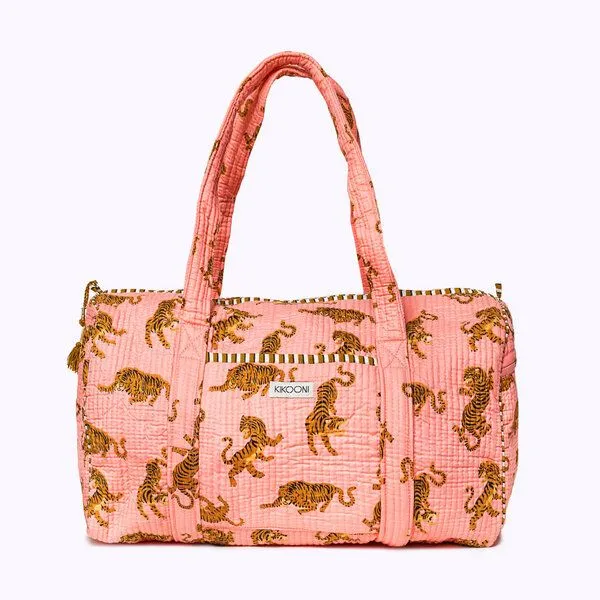 KIKOONI KIKOONI handgefertigte große Baumwolltasche "K. Shopper", Electric tigress, – Produktbild 1 von 4