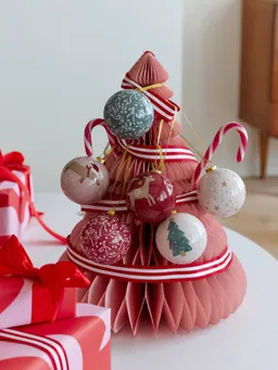 Vertbaudet Set aus 6 Weihnachtskugeln 3D – Produktbild 1 von 1